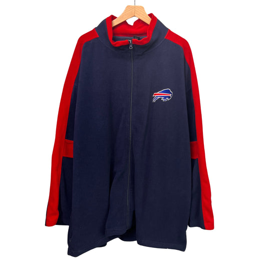 Vintage Buffalo Bills Zip Up Fleece Sweatshirt XXXXL 4XL