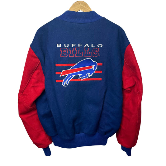 Vintage Buffalo Bills Wool Varsity Bomber Jacket Large