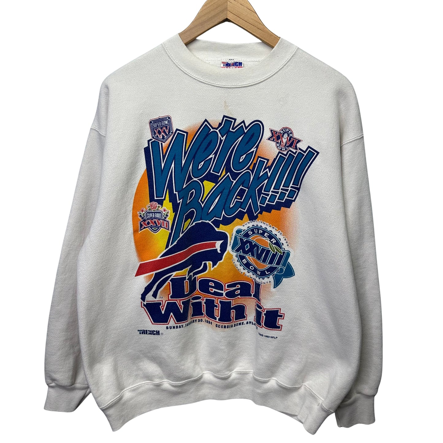 Vintage Buffalo Bills Crewneck Sweatshirt Large