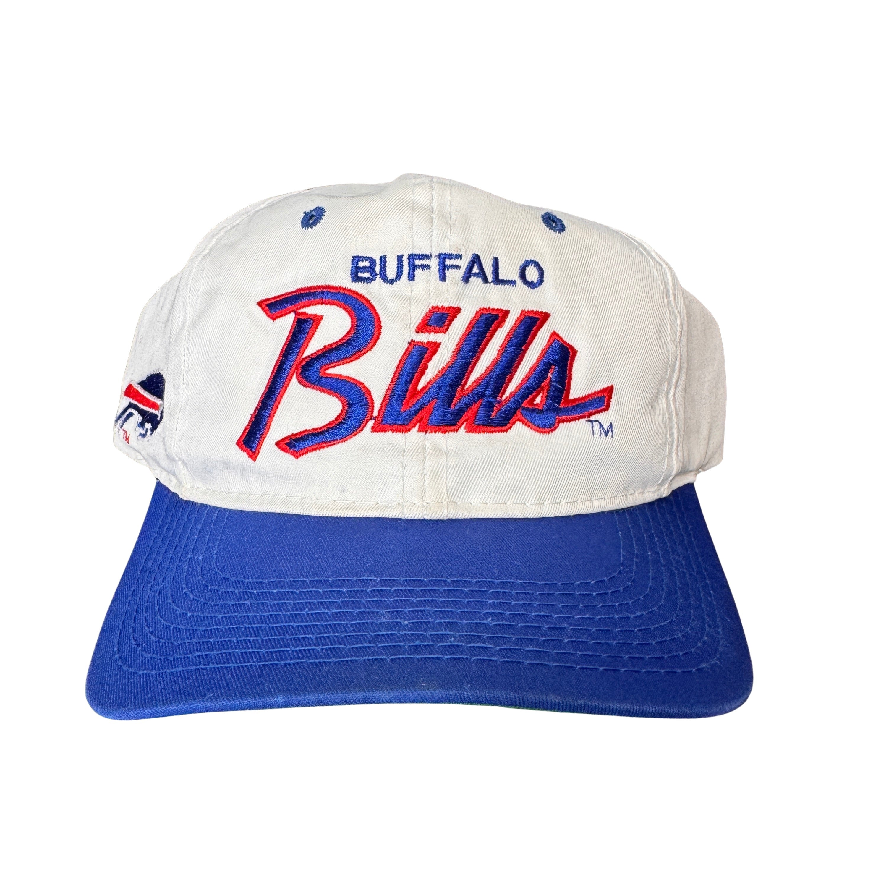 Vintage Buffalo Bills Signed Script Snapback Hat