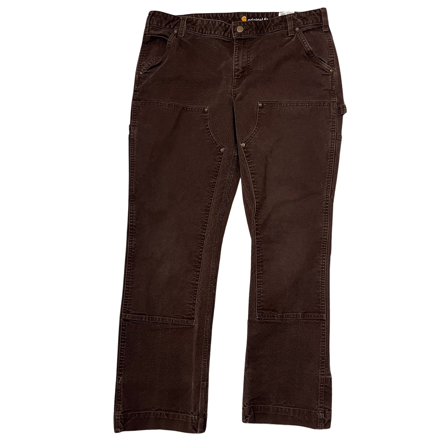 Carhartt Double Knee Brown Pants 38x32