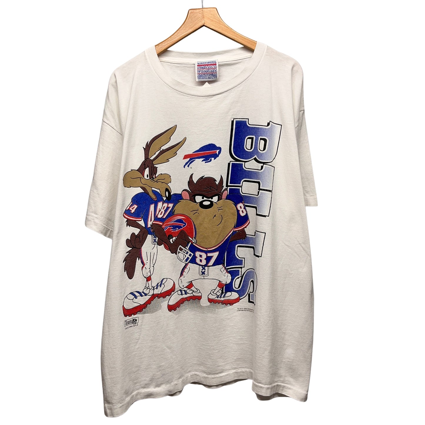 Vintage Buffalo Bills Looney Tunes Cartoon Shirt XXL