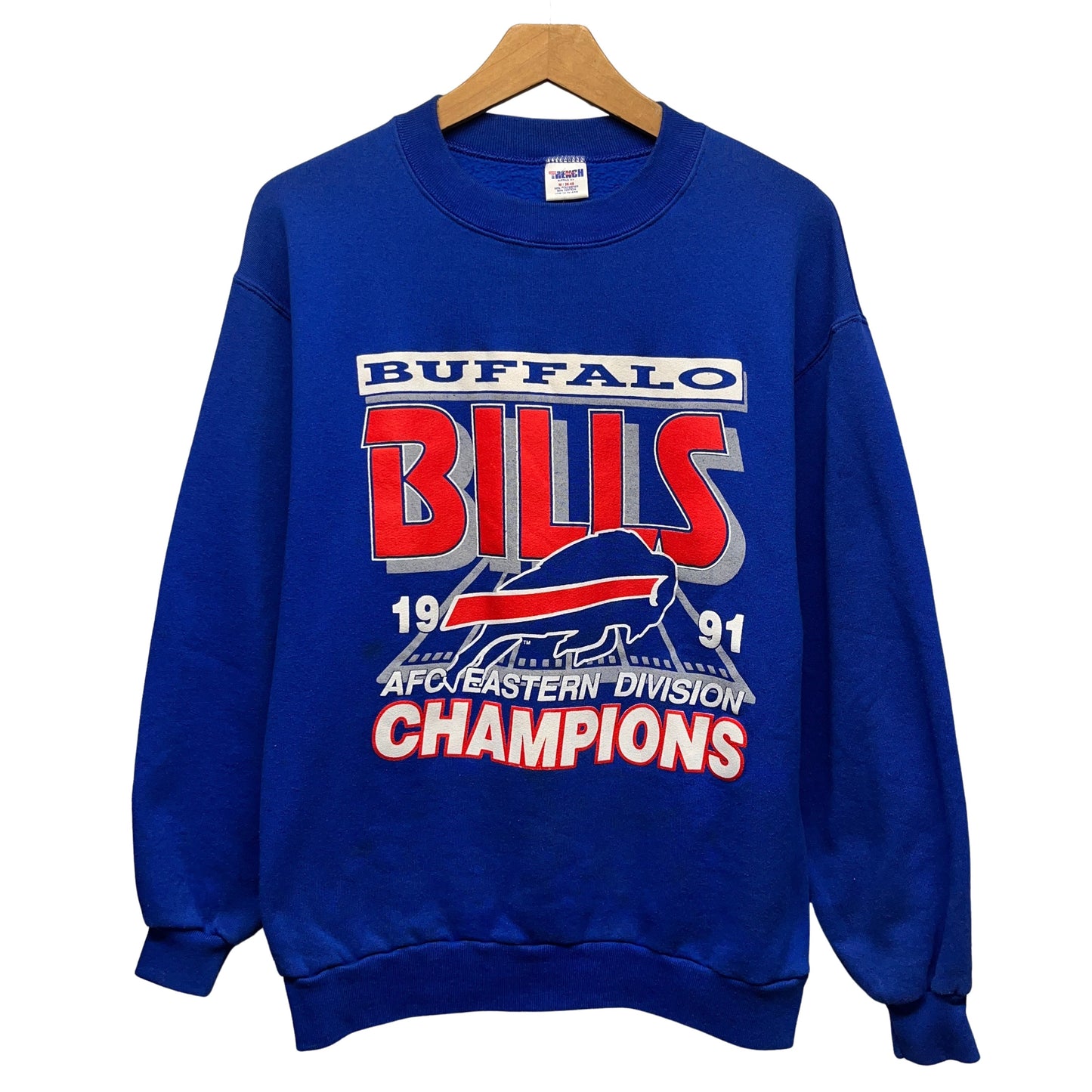 Vintage Buffalo Bills 1991 AFC East Champions Crewneck Sweatshirt Medium