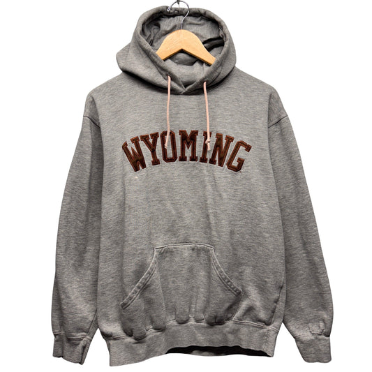 Vintage Wyoming Cowboys Hoodie Sweatshirt Large
