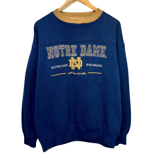90s Notre Dame Crewneck Sweatshirt Large