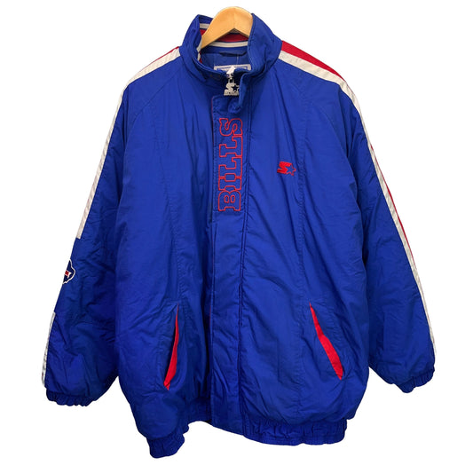 Vintage Buffalo Bills Starter Zip Up Puffer Jacket XXL