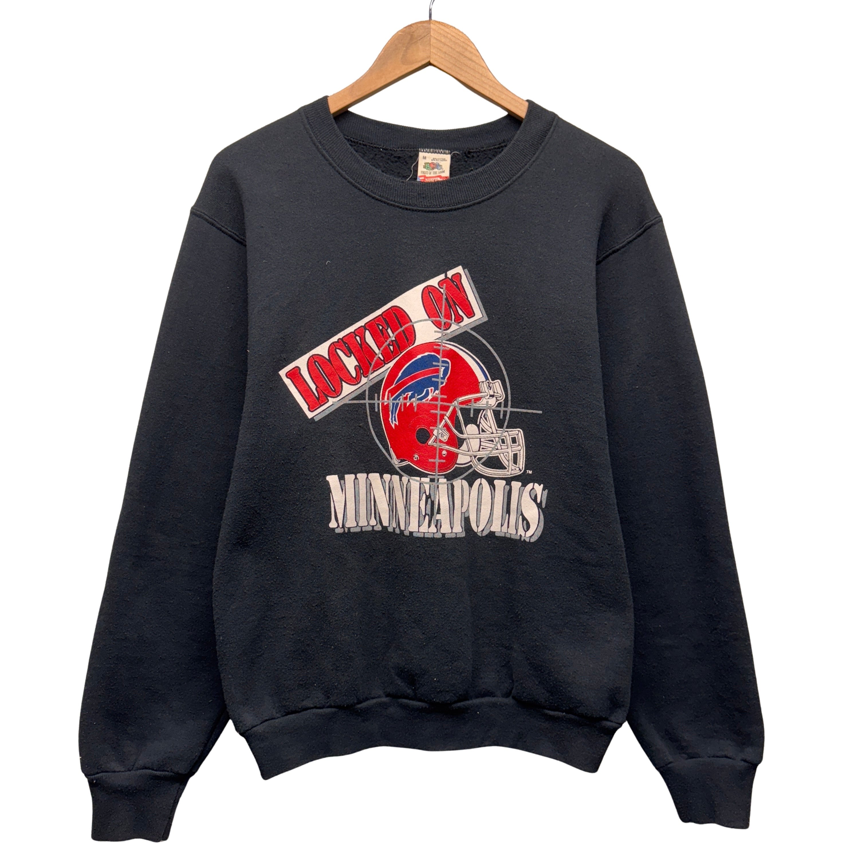 Vintage Buffalo Bills Locked On Minneapolis Crewneck Sweatshirt Small