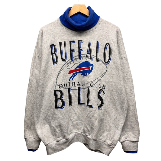 Vintage Buffalo Bills Turtleneck Crewneck Sweatshirt XL