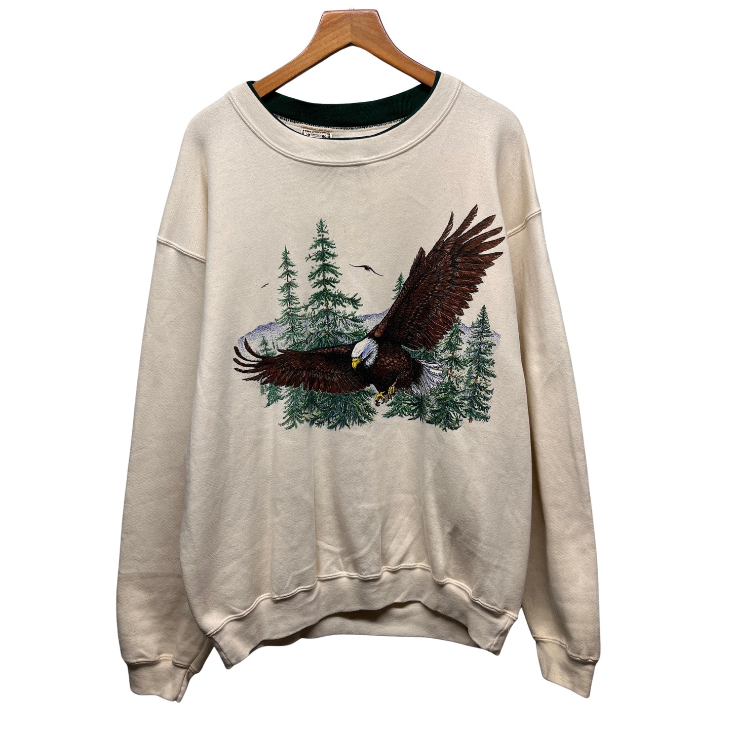 Vintage Bald Eagle Nature Crewneck Sweatshirt Large