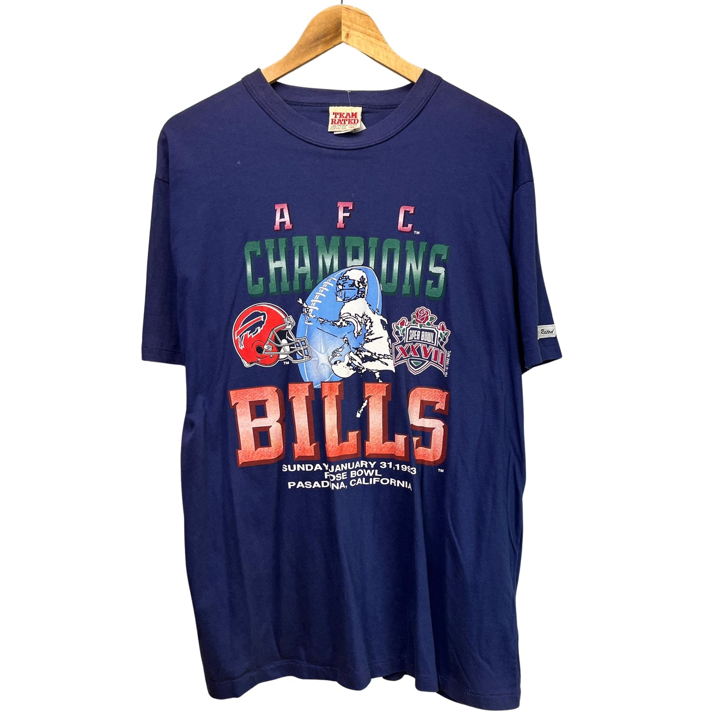 1993 Buffalo Bills AFC Champions Shirt XL