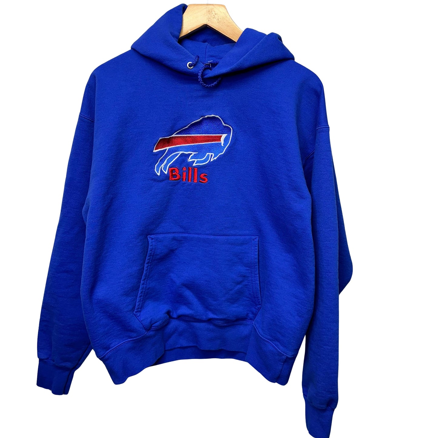 Vintage Buffalo Bills Embroidered Hoodie Sweatshirt Medium