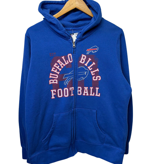 Vintage Buffalo Bills Zip Hoodie Sweatshirt XL