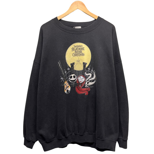 Vintage Tim Burton Nightmare Before Christmas Crewneck Sweatshirt XXL