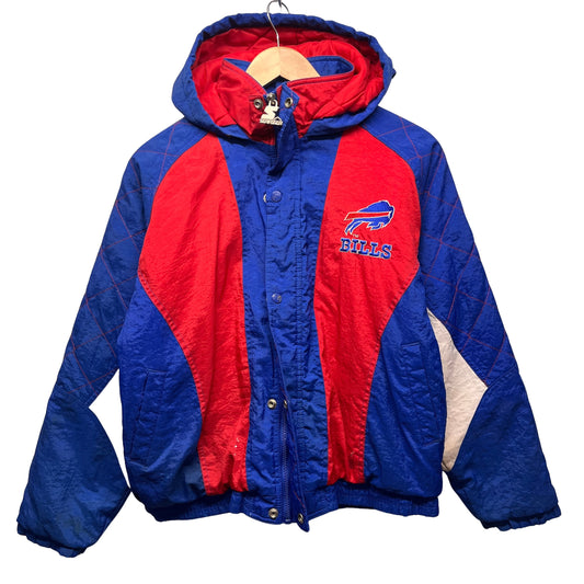 Vintage Buffalo Bills Starter Zip Up Puffer Jacket Small