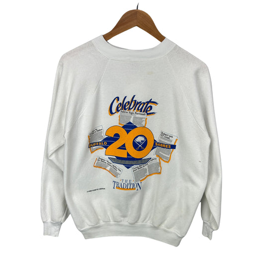 1989 Buffalo Sabres 20th Anniversary Sweatshirt Medium