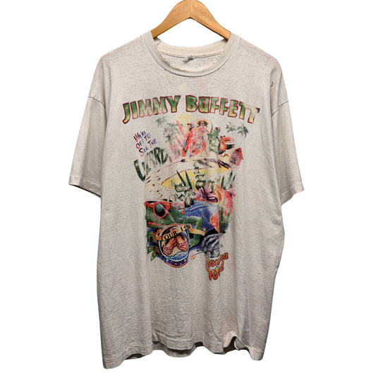 Vintage Jimmy Buffet 1996 Tour Thrashed Shirt XXL