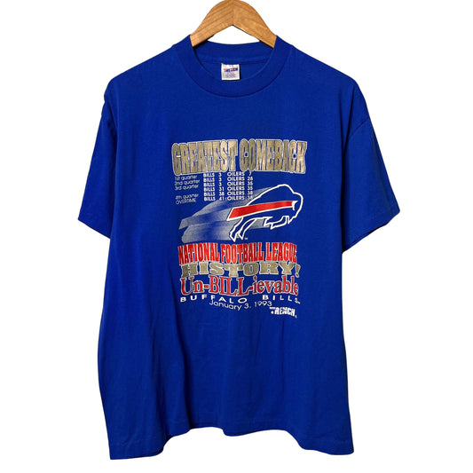 Vintage Buffalo Bills Un-Bill-ieveable Comeback 1993 Shirt XL