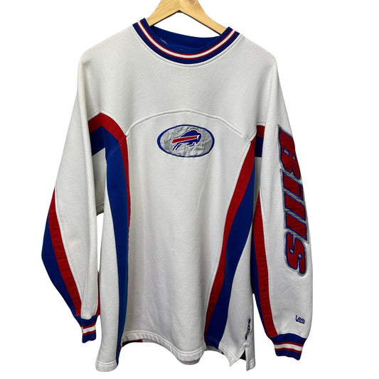 Vintage Buffalo Bills Embroidered Colorblock Crewneck Sweatshirt XL