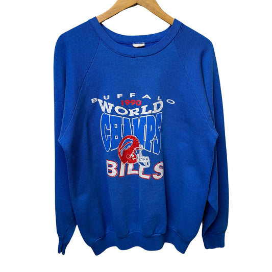 Vintage ERROR Buffalo Bills SUPER BOWL CHAMPS Crewneck Sweatshirt XL