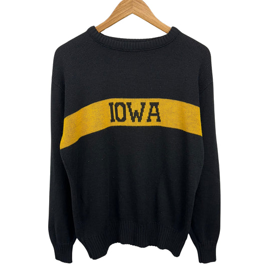 1980s Iowa Hawkeyes Basketball Sweater Sweatshirt Medium
