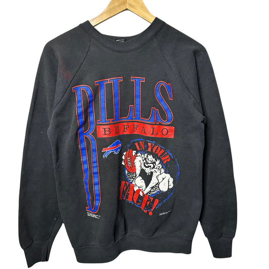 Vintage Buffalo Bills Taz Looney Tunes Crewneck Sweatshirt Medium