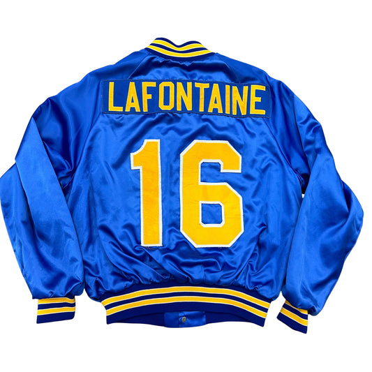 Vintage Buffalo Sabres Custom LaFontaine Satin Bomber Jacket Medium-Large