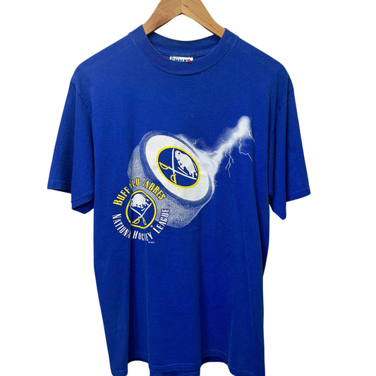 Vintage Buffalo Sabres Lightning Shirt Large