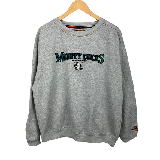 90s Anaheim Mighty Ducks Embroidered Sweatshirt XL