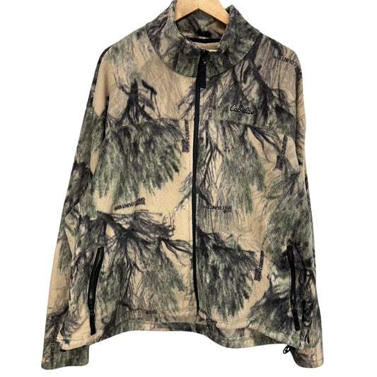 Y2K Cabelas Camouflage Fleece zip Sweatshirt XXXL