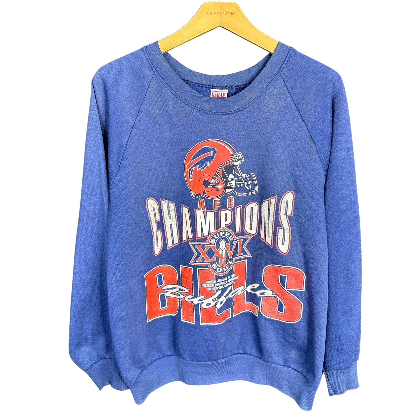 Vintage Buffalo Bills 1992 Super Bowl Crewneck Sweatshirt Size Medium