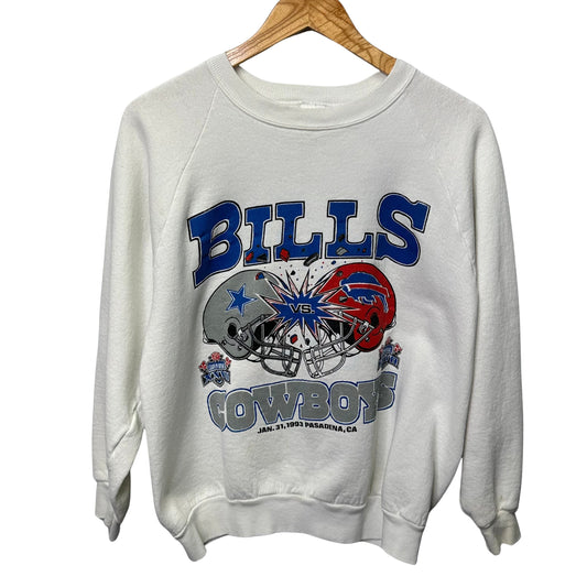 Vintage Buffalo Bills Super Bowl Crewneck Sweatshirt Small-Medium