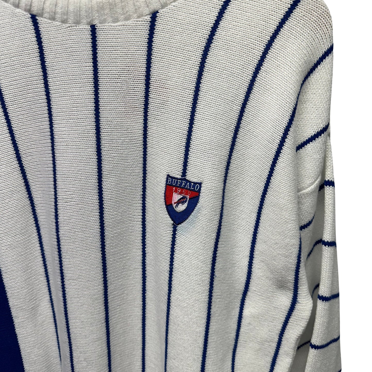 Vintage Buffalo Bills Crewneck Knit Sweater Sweatshirt Large-XL