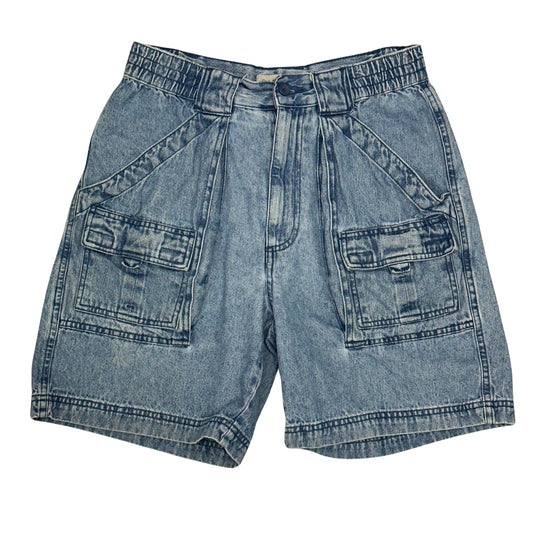 Vintage 90s Cargo Jean Shorts Size 30