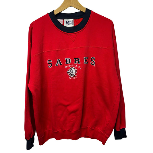 Vintage Buffalo Sabres Goathead Crewneck Sweatshirt Large-XL