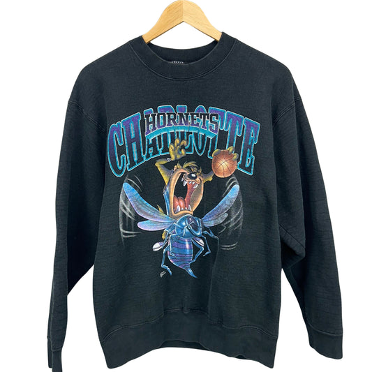 90s Charlotte Hornets Taz Looney Tunes Sweatshirt Large