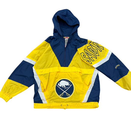 Vintage Buffalo Sabres Anorak Windbreaker Jacket XL