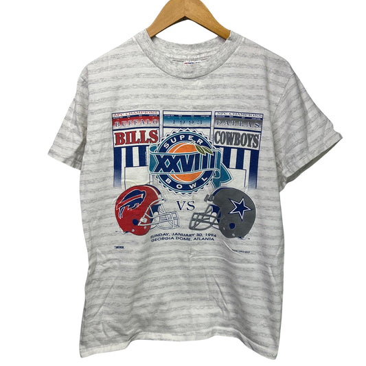 Vintage Buffalo Bills Striped Super Bowl Shirt Medium