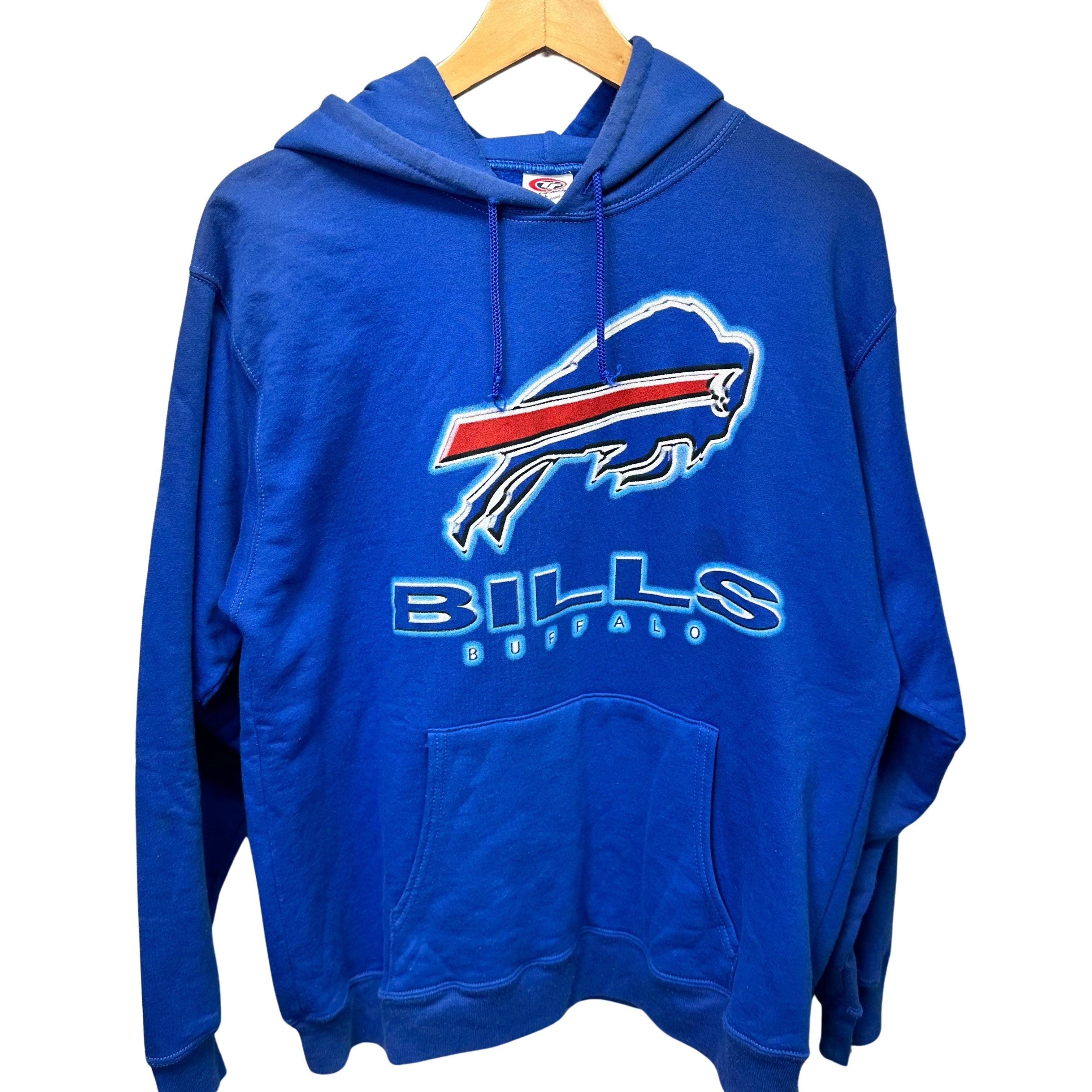 Vintage Buffalo Bills Hoodie Sweatshirt Large