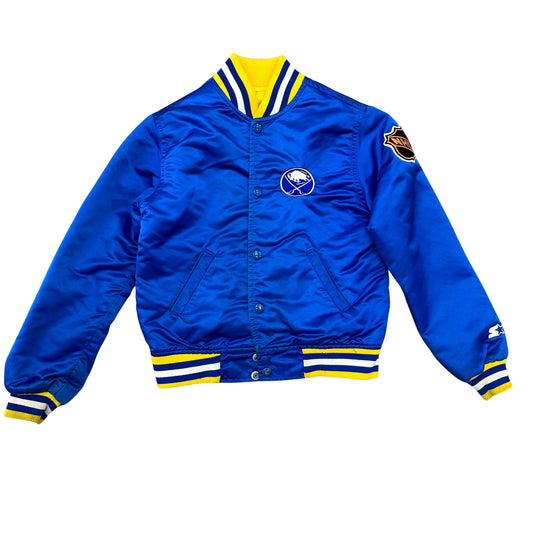 Vintage Buffalo Sabres Satin Bomber Jacket XS (Youth Small)