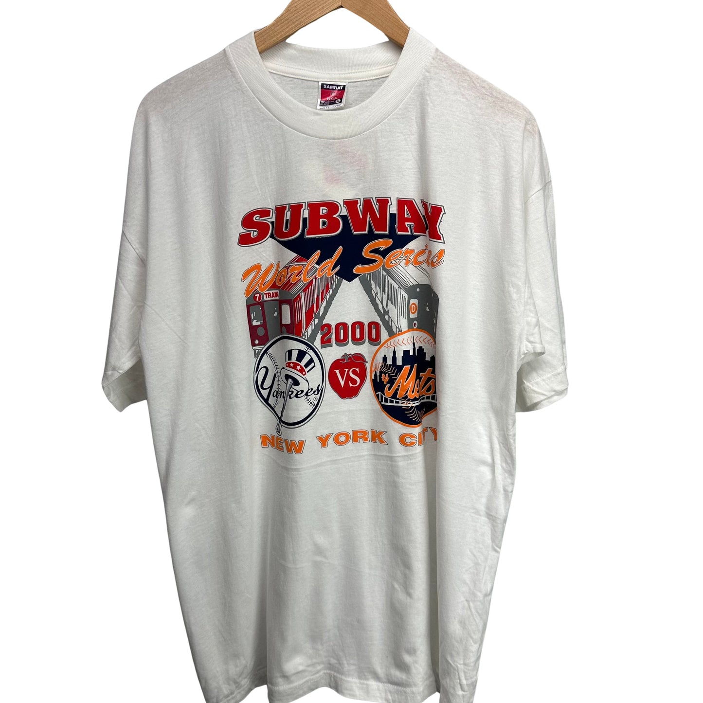 2000 World Series New York Yankees Mets Shirt XL