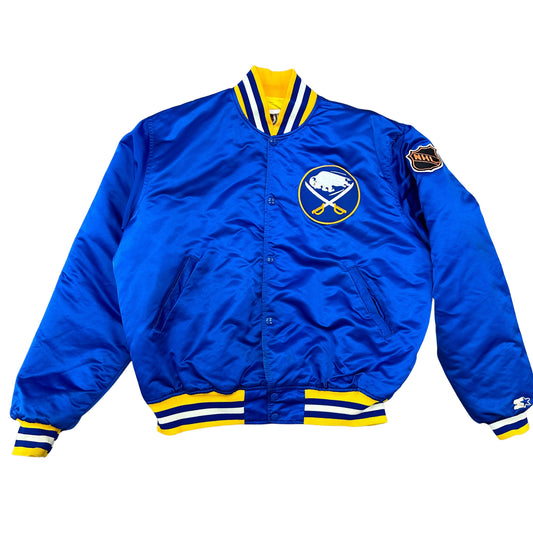 Vintage Buffalo Sabres Satin Bomber Jacket XL