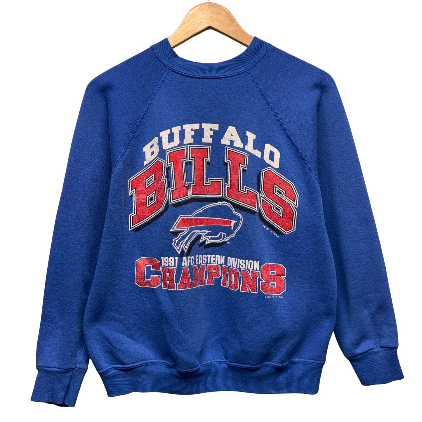 Vintage Buffalo Bills 1991 AFC East Champions Crewneck Sweatshirt Medium