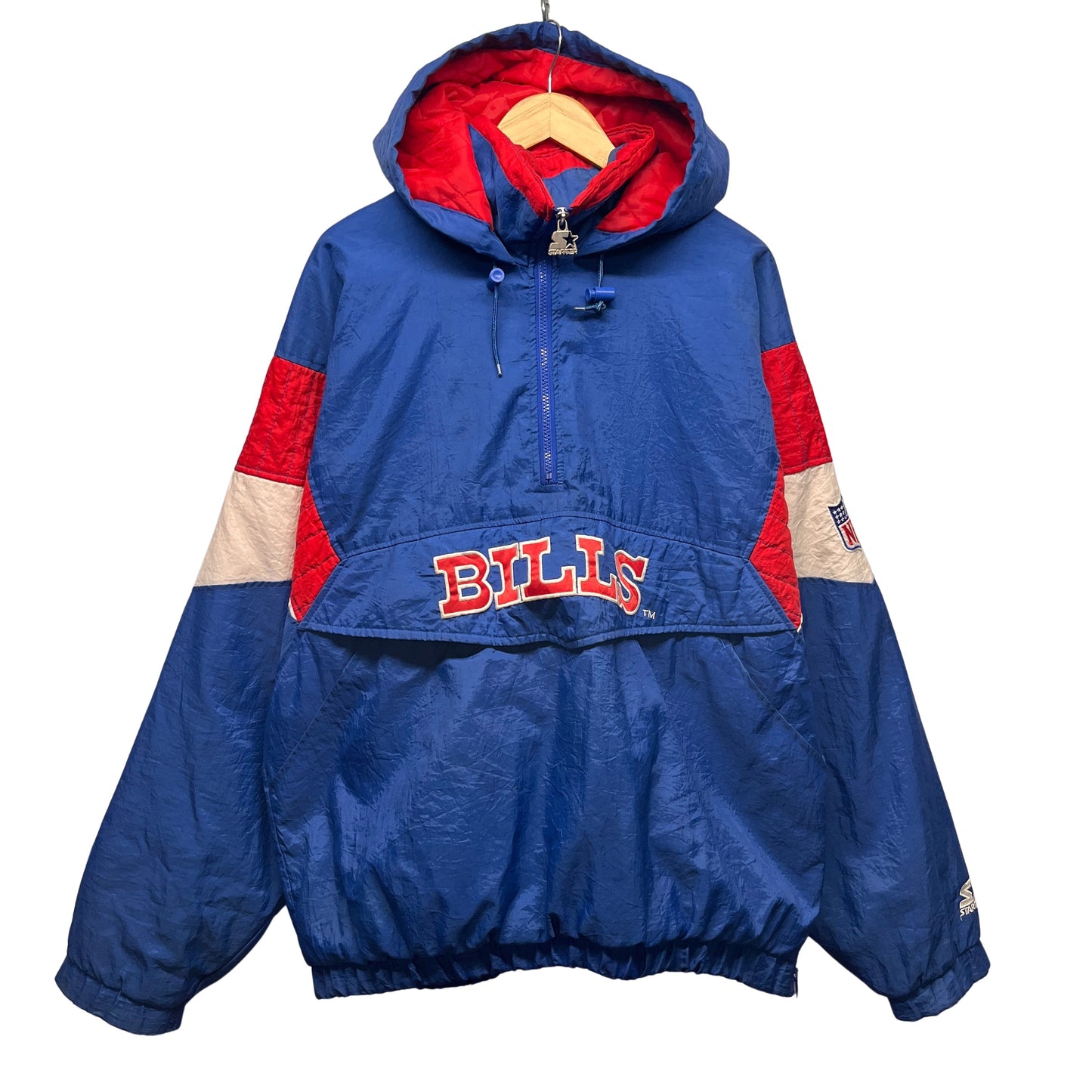 Vintage Buffalo Bills Starter Pullover Puffer Jacket XL