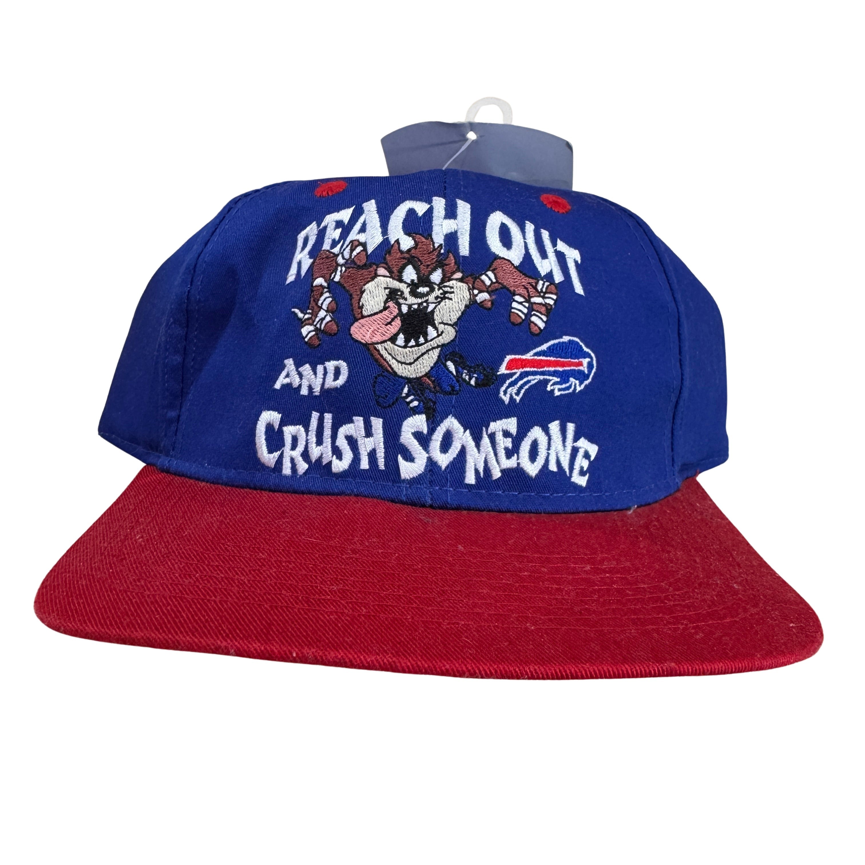 Vintage Buffalo Bills Deadstock Taz Looney Tunes Cartoon Snapback Hat