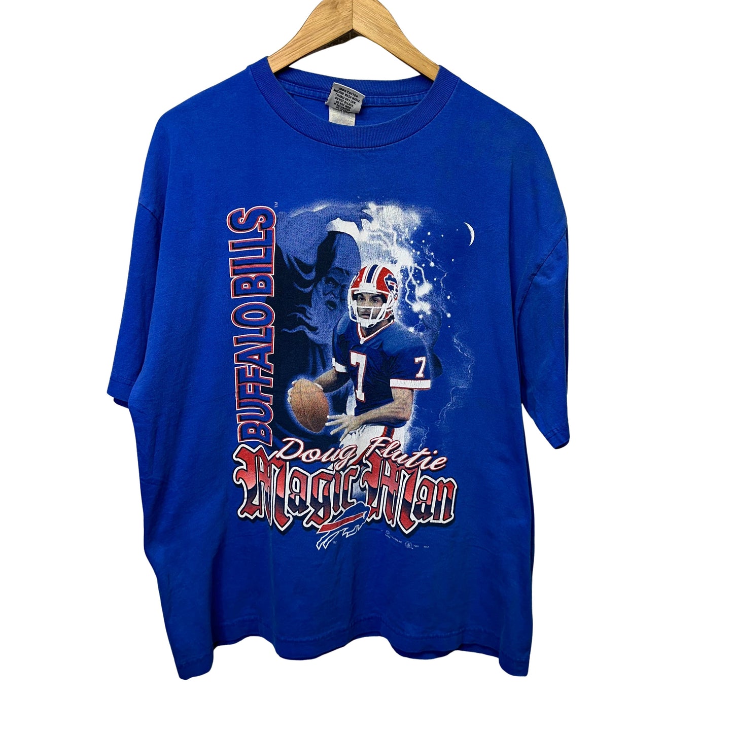Vintage Buffalo Bills Magic Flutie Shirt Large