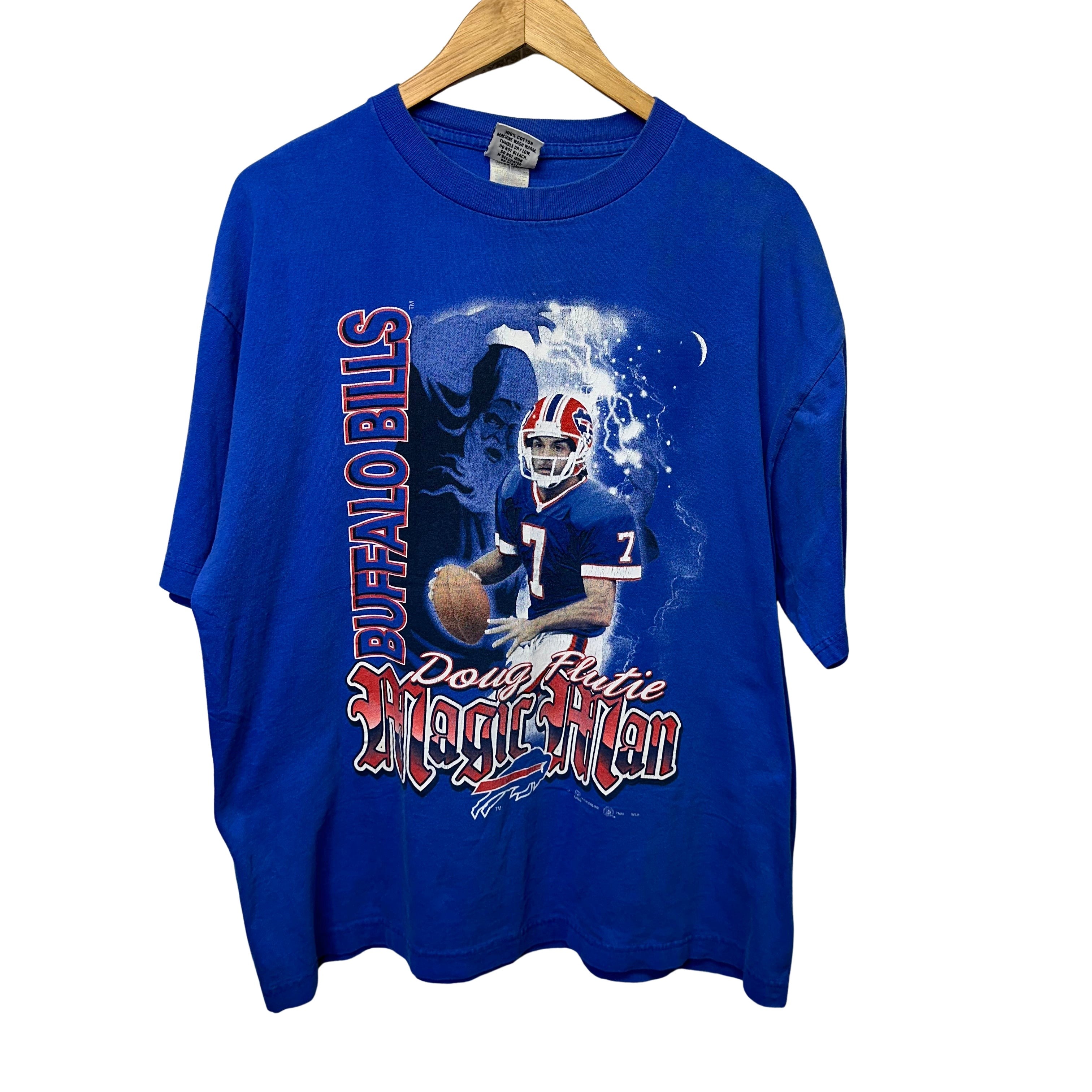 Vintage Buffalo Bills Magic Flutie Shirt Large
