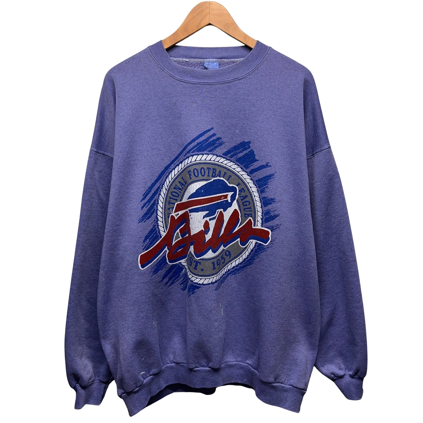 Vintage Buffalo Bills Overdyed Crewneck Sweatshirt XXL