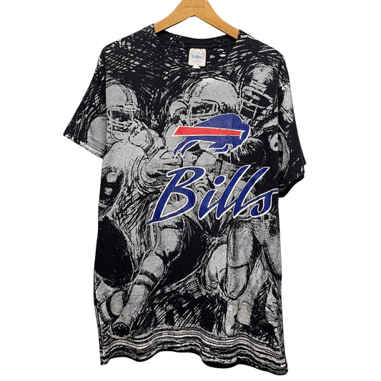 Vintage Buffalo Bills All Over Print Shirt XL