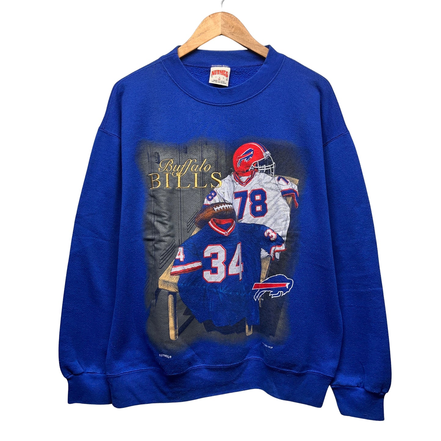 Vintage Buffalo Bills Crewneck Sweatshirt Large