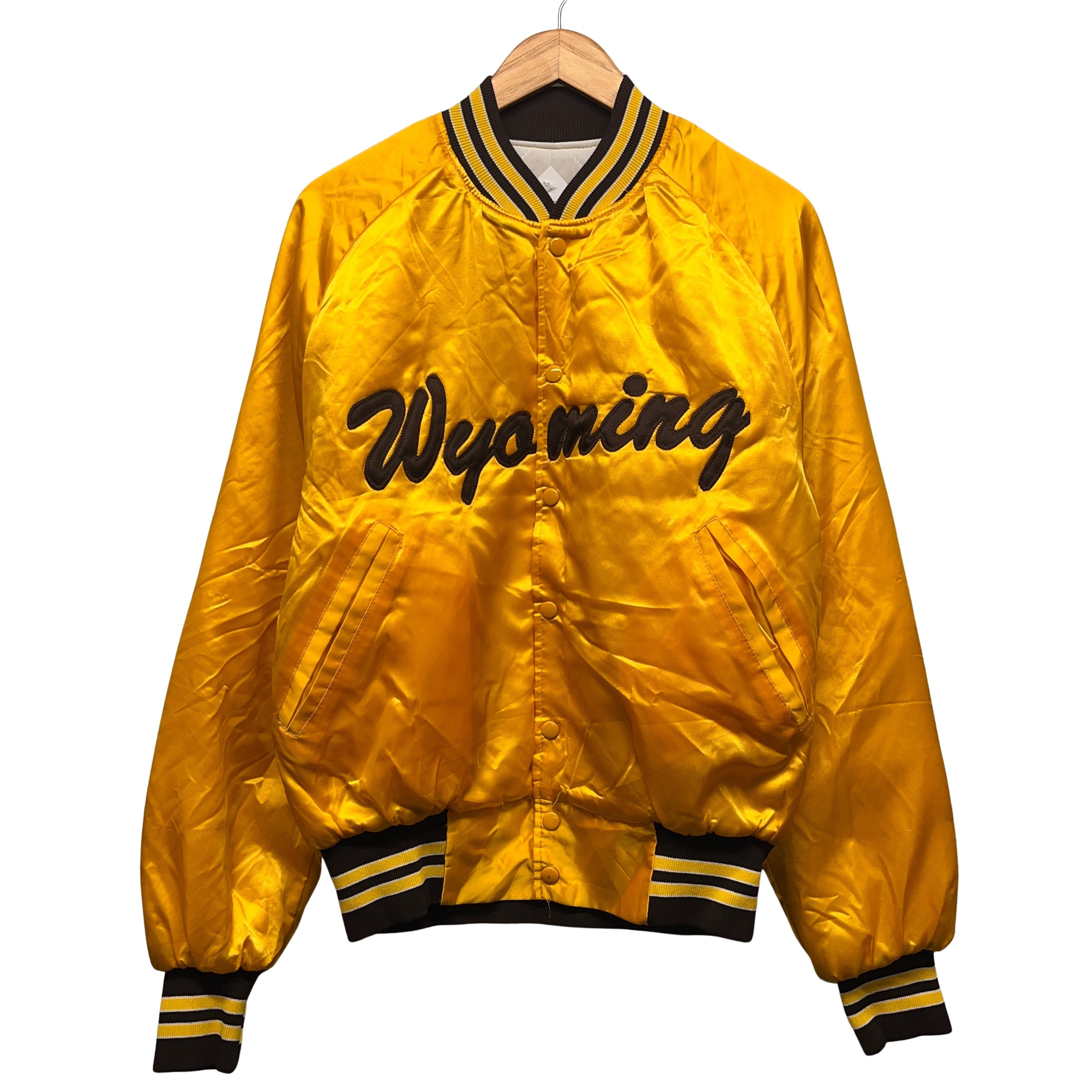 Vintage Wyoming Cowboys Buffalo Bills Satin Jacket Large